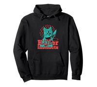 Killer Instincts Cat with Knife Pop Art Feline Funny Kitty Pullover Hoodie