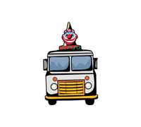 Killer Klowns JoJo's Ice Cream Truck Enamel Pin
