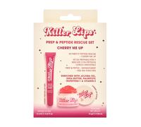 Killer Lips Prep & Peptide Rescue Set - Cherry Me Up - Peptide Lip Tint & Lip Scrub Duo, Cherry Scented & Flavoured, Replenishing Formula & Deep Moisturisation, Ultimate Lip Makeup & Lip Care Set