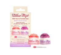 Killer Lips Prep Talk Lip Scrub Duos - Berry Grape Burst - Lip Care Gift Set with Strawberry & Grape Lip Scrubs, Lip Care Gift Sets