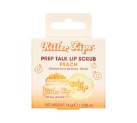 Killer Lips Prep Talk Lip Scrub - Peach 15g | Gentle Sugar Lip Exfoliator with Jojoba Oil & Shea Butter | Smooths, Softens & Hydrates Dry Lips - Nourishing, Deliciously Scented & Vegan