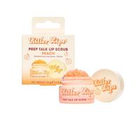 Killer Lips Prep Talk Lip Scrub Peach 16g - Smoothing Sugar Lip Scrub with Jojoba Oil & Shea Butter, Hydrating Lip Exfoliator to Remove Dry Skin & Prime Lips for Lipstick, Vegan Friendly