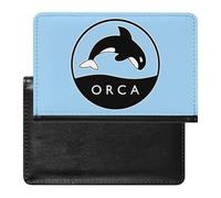 Killer Orca Whale Passport Wallet Cute Passport Case with Card Slot Travel Passport Holder Cover