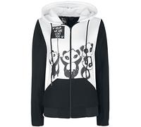 Killer Panda KP Lost Hood Women's Hooded Jacket Black/White 4XL, black/white, 4XL