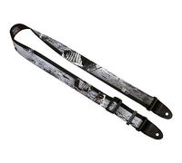 Killer-Q Guitar Strap - Stylish Straps for Electric and Acoustic Guitars With Leather Tabs, 2 Inches x 5 Feet, Mission to the Moon