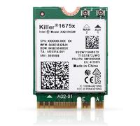 Killer Series for Intel AX1675x Gaming WiFi 6E Adapter Upgrade | M.2 WiFi Card for PC | 2.4 Gbps WiFi | Bluetooth 5.3 Compatible | for Most Intel and AMD Systems