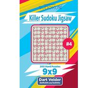 Killer Sudoku Jigsaw - 200 Hard Puzzles 9x9 (Volume 4)
