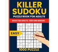 Killer Sudoku Puzzle Book for Adults: 1000 Easy 9x9 Puzzles: Perfect for Beginners | Mindful Sum Sudoku and Sumdoku Puzzles with Answers
