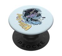 "Killer Surf" Skull Surf Vintage Wave Skeleton Surfing PopSockets Adhesive PopGrip