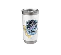 Killer Surf Skull Surf Vintage Wave Skeleton Surfing Stainless Steel Insulated Tumbler