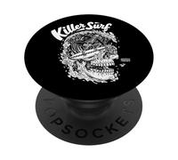 "Killer Surf" Surf Skeleton Surfing PopSockets Adhesive PopGrip