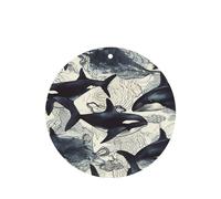 Killer Whale Car Air Fresheners 6 Pcs, Funny Hanging Car Air Fresheners Cute Long Lasting Scented Mirror Hanging Decoration Ornaments Gift Interior Decor Accessories For Men Women