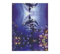 Killer Whale Crystal Sticker, 3D Stereoscopic Effect, Pattern Does Not Fall Off When Exposed to Water