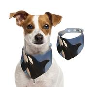 Killer Whale Dog Bandanas,Summer Bandanas for Dogs Washable Adjustable Dog Triangle Scarf Bibs Cute Pet Bibs for Medium Large Dogs Puppy and Cats Small