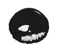 Killer Whale Dolphin Ocean Print Shower Cap,Reusable Hair Cap With Lining & Elastic Band Stretch Hem Hair Hat