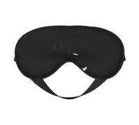 Killer Whale Dolphin Ocean Print Soft Eye Mask, Adjustable Strap Soft Eye Cover Blindfold for Travel Yoga Nap Shift Work