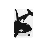 Killer Whale Dolphin Ocean Printing 10 Pcs Car Air Fresheners Cards For Scented Hanging Sheets For Bathroom With Rope