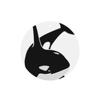 Killer Whale Dolphin Ocean Printing 10 Pcs Car Air Fresheners Cards For Scented Hanging Sheets For Bathroom With Rope
