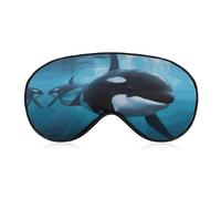 Killer Whale Eye Mask Sleep Mask Eye Masks for Sleep Sleep Masks for Women Men Sleeping Mask Travel Eye Mask Sleep Mask Blackout Funny Sleep Mask Cute Sleep Mask