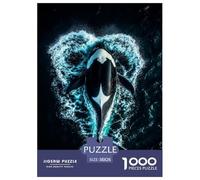 Killer Whale Jigsaw Puzzles Puzzle for Adults Kids. 1000 Piece Animal Great Gifts Challenge Toy Educational Games Home Decoration for Adults& Kids Age 14 Years Up 38x26cm/1000pcs