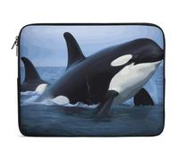 Killer Whale Laptop Sleeve Case 17inch, Shockproof Protective Case, 10-17 Inch Computer Sleeve, Water Resistant Laptop Briefcase for Men Women Compatible with MacBook Air/Notebook/Tablet