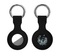 Killer Whale Orca Keychain Holder Case Compatible with AirTag Waterproof Silicone Shell Protective Case 1PCS