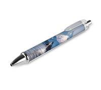 Killer Whale Orca LOVE Pens Retractable Ballpoint Pen Work Ball Points Writing Supplies Home Office 1 PCS
