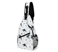 Killer Whale Orca Unisex Shoulder Bags Lightweight Sling Bag Small Chest Bag For Camping Working Sports