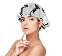 Killer Whale Pattern Fish Pattern,Adjustable Silk Hair Wrap Adult's Satin Sleeping Cap Hair Women's Elastic Sleep Bonnet