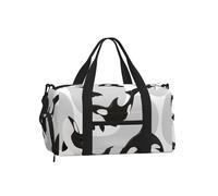 Killer Whale Pattern Fish Pattern, Handheld Crossbody Sports Luggage Bag, Sports Duffels, Large Capacity Travel Bag for Women and Men