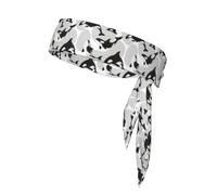 Killer Whale Pattern Fish Pattern, Head Tie, Sports Headband Tie Back, Multi Sweatband for Men Women