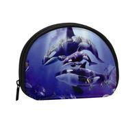 Killer Whale Portable Mini Change Storage Bag, Stylish and Compact Coin Purse, Suitable for Daily Carrying