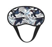 Killer Whale Print Adjustable Eye Cover for Sleeping, Comfortable, Pressure-Free and Breathable Sleeping Masks