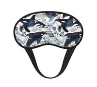 Killer Whale Print Adults Washable Eye Mask for Sleeping Blocking Nap for Travel Camping Night Rest