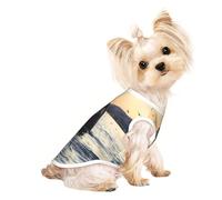 Killer Whale print Dog Clothes T Shirts for Small Dogs Breathable Puppy Kitten Dog Shirts for Pet Dogs Cats