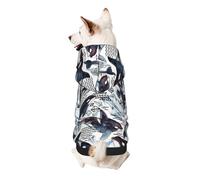 Killer Whale Print Dog Hoodie For Small Dogs, Warm, Soft, And Breathable Sweatshirt, Easy To Wear Jumper, Pet Winter Weather Coat Pullover