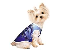 Killer Whale print Dog Shirts for Small Dogs Stretchy T-Shirts Lightweight Tank Top Sleeveless Striped Vest