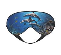 (Killer Whale Print) Light Blocking Eye Mask,Portable Eye Patch for Resting Meditation,Super Soft Sleeping Mask with Comfortable Adjustable Strap,Suitable for Men Women Travel