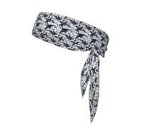 Killer Whale Print Moisture Wicking Sports Head Tie Quick Drying Adjustable Soft And Breathablefor