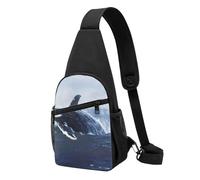 Killer Whale Print Printed Chest Bag Sling Bag for Men Women, Outdoor Crossbody Fanny Packs Hiking Chest Packs Sport Daypacks