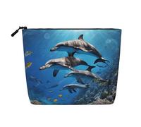 Killer Whale Print - Themed Makeup Bag - Waterproof Hemp Cosmetic Pouch for Travel, Daily Use & Gifts (9.5x6.7x2in)
