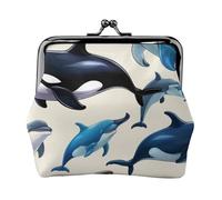 Killer Whale Print Versatile Coin Purse Exquisite Mini Wallet Cute Change Pouch for Any Occasion