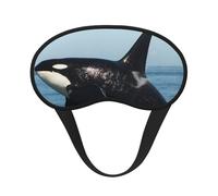 Killer Whale Printed, Full Eye Covers Light Blocking Eye Masks Blackout Sleep Eye Muffs