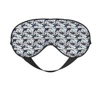 Killer Whale Printing Soft Dual-Use Sleep Blocks Light Efficiently Blackout Eye Mask for Sleeping
