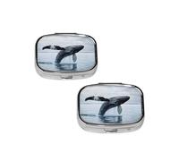 Killer Whale Square Mini Medicine Box, Lightweight to Carry, Durable and Long-Lasting