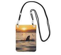 Killer Whale Under Sunset A Large Capacity Crossbody Phone Case For Worry Free Travel