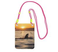 Killer Whale Under Sunset A Large Capacity Crossbody Phone Case For Worry Free Travel