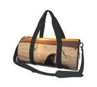 Killer Whale Under Sunset Printed Sports Gym Bag with Wet Pocket & Shoes Compartment, Travel Duffel Bag for Men Women