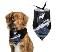 Killer Whale Whatever Sinks Your Boat Pet Bandana Dogs Triangle Scarf Cats Handkerchief Puppy Costume