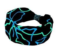 Killer Whale Women’s Headbands Elastic Wide Turban Headband Soft Head Bands Non Slip Hairband for Yoga Workout Sport Running